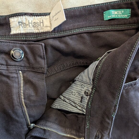 RE-HASH - Rubens cotton lyocell brown pants - Sz 35 - Picture 10 of 10